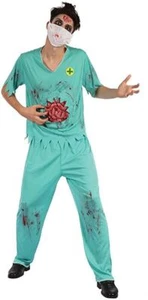 Mens Zombie Surgeon One Size - Picture 1 of 1