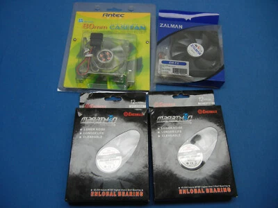 NEW COMPUTER CASE FAN LOT - ANTEC - ZALMAN - ENERMAX - 12CM 80MM 92MM - Image 1 of 4