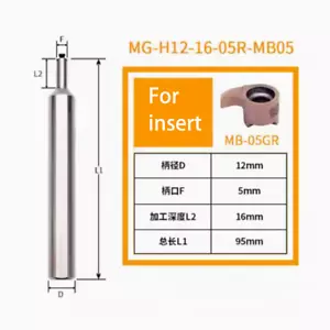 MG-H12-16-05R-MB05 Internal Round Grooving Tool 05GR for MB-05GR150/200/250 - Picture 1 of 3