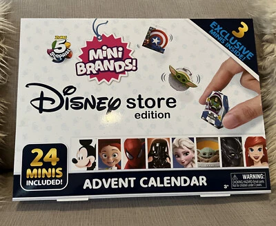 ZURU Mini Marcas Disney Store Calendario de Adviento con 3 Minis Exclusivas 2022 Difícil de Encontrar Foto 1 de 2