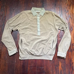 Vintage Levis Pullover Herren L beige 1/2 Knopf Taschen Popover HONG KONG Polo 80er - Bild 1 von 9