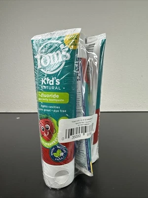 3 Pack Tom's Of Maine Kids Silly Strawberry Fluoride Toothpaste Exp 11/26 - Image 1 of 4