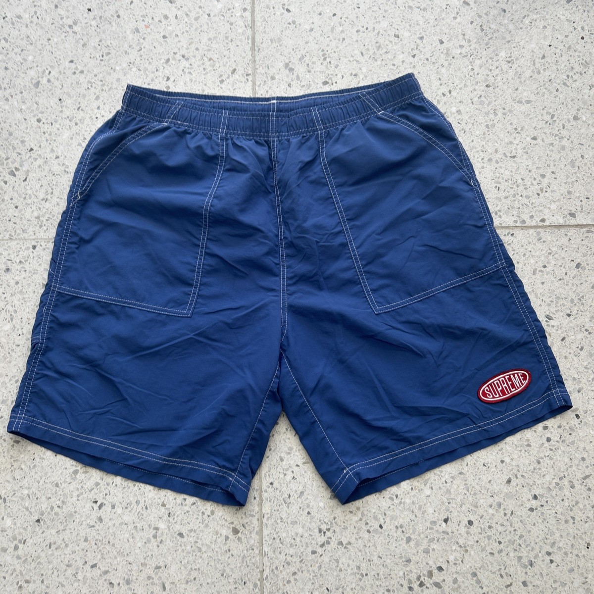 パンツ Supreme Long Nylon Short Navy S パンツ Supreme Long Nylon