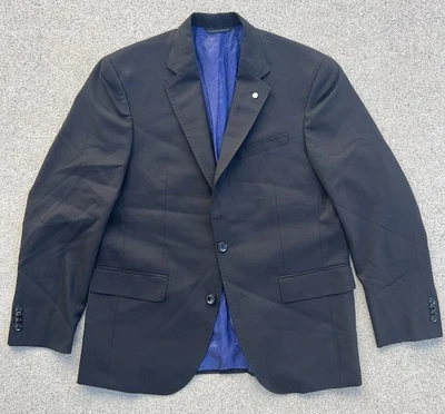 Traje Clásico de Lana TED BAKER LONDON Chaqueta Negra Para Hombre Talla 42 S Foto 1 de 4