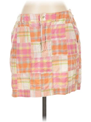 Saia Casual Feminina Cape Madras Rosa 4 - Imagem 1 de 2