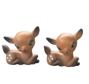 Pair of Vintage Celluloid Anthropomorphic Deer Fawns - Picture 1 of 4
