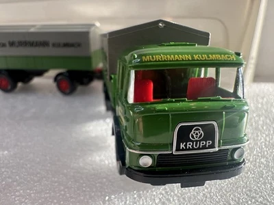 WIKING Spedition Murrmann Kulmbach Krupp 806 Pritschenlastzug in OVP - Bild 1 von 4