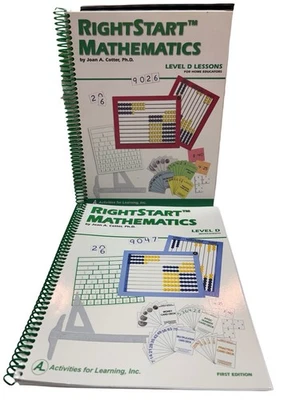RightStart Mathematics Level D Lesson Book & Worksheets Book - Image 1 of 4