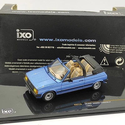 IXO 1:43 TALBOT SAMBA CABRIOLET 1983 Alloy Car Model with Minor Flaws - Image 1 of 4