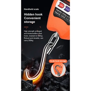 Báscula de gancho electrónica portátil digital 200 kg báscula de grúa con fácil funcionamiento - Imagen 1 de 7