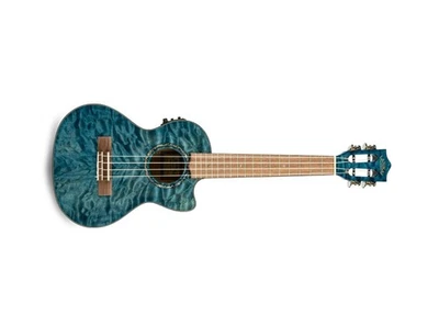 Lanikai, 4-String Ukulele, Sand,Blue,Chrome (QMBLCET) - Image 1 of 4