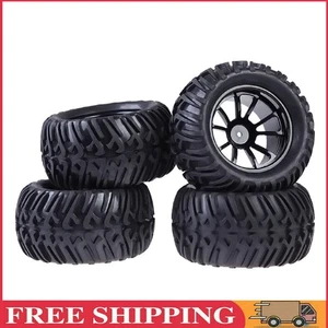 Llantas y neumáticos nuevos 4 piezas para HSP 1:10 Monster Truck RC coche 12 mm buje - Imagen 1 de 10