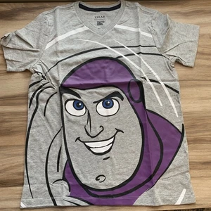 Disney Pixar Toy Story Buzz Lightyear Graphic T-Shirt boys L 10 Spotted Zebra - Picture 1 of 8