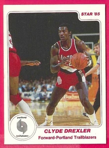 1985 Star '85 Clyde Drexler 1984-85 Card #165 Portland Trailblazer Read - Picture 1 of 6