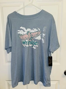 Wrangler Gr. XXL Retro Soaring Eagle Regular Fit T-Shirt Heather Blue Neu mit Etikett - Bild 1 von 5