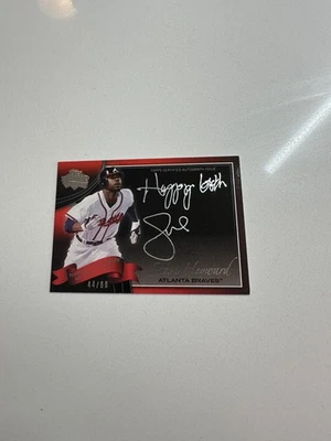 2011 Topps Jason Heyward On Card Inscribed “Happy 60th” Anniversary Auto /60 - Image 1 of 2