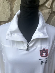 Under Armour Herren Auburn Tigers 1/4 Reißverschluss Medium lockere Passform Pullover War Eagle EG - Bild 1 von 4