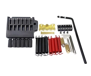 6 String Bridge Saddle with Bridge String Lock, Spring and Screw, Pop-In Bar ... - Picture 1 of 6