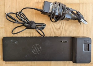 HP OEM 2013 UltraSlim Docking Station w/ Power Supply (D9Y32AA#ABA, HSTNN-IX10) - Picture 1 of 2