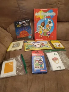 Lot of 8 Educational books and flash cards for reading,numbers,and shapes - Picture 1 of 10