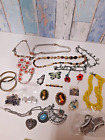 Mixed Vintage Modern Brooches Necklaces Bangles Costume Jewellery Joblot Resell