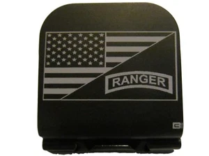 Amerikanische Flagge/Ranger Lasche lasergeätztes Aluminium Hutclip Krempe-it - Bild 1 von 9