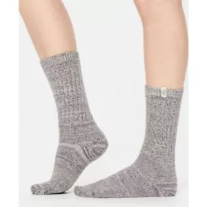 UGG 1014832 Women’s RIB KNIT SLOUCHY Crew Socks NIGHTFALL - O/S ~ NWT ~ $18 - Picture 1 of 3