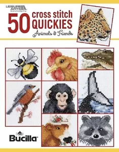 Libro de patrones de punto de cruz 50 animales salvajes y amigos quickies ~ insectos, aves + - Imagen 1 de 7
