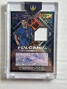 2022-23 Panini Obsidian CHRISTIAN PULISIC /5 Patch Auto Atomic Purple Autograph - Picture 1 of 2