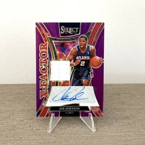 2024-25 Panini Select Joe Johnson X-Factor GU/GW Patch Auto Purple #51/99 - Picture 1 of 2