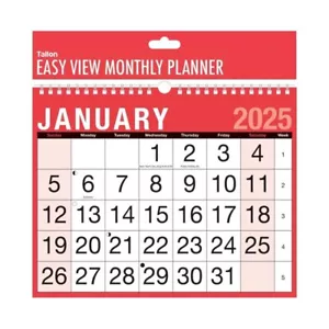 2025 Easy Month To View A4 Planer Wandkalender Ein Monat zur Ansicht Büro Zuhause - Bild 1 von 4