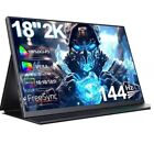 UPERFECT 2K 144Hz Portable Gaming Monitor 18" 2560x1600 QHD 100% DCI-P3 FreeSync