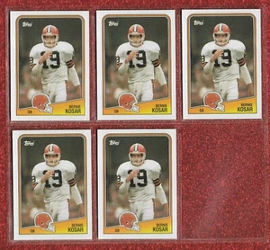 NM-MINT OR BETTER (5) CARD LOT 1988 TOPPS #86 BERNIE KOSAR BROWNS MIAMI - Bild 1 von 1