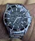 MENS  JACQUES LEMANS GENEVE CHRONOGRAPH WATCH W SAPPHIRE CRYSTAL, STAINLESS BAND