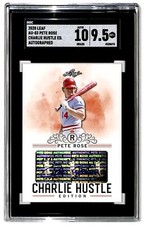 2020 Leaf Pete Rose Charlie Hustle Edition Autographs Pete Rose Auto SGC 9.5