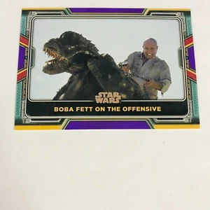 2022 Topps Star Wars The Book of Boba Fett Base #20 Purple Parallel Disney Plus - Picture 1 of 2