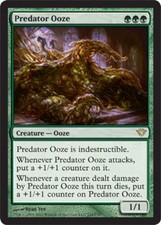 Predator Ooze ~ Heavily Played Dark Ascension MTG Magic UltimateMTG Green Card