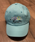 Pool Hair Don't Care Aqua Blue Baseball Cap Adjustable Strapback Summer Hat