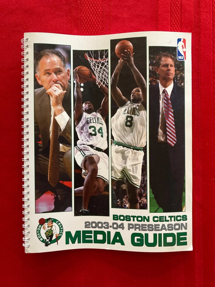 2003-2004 NBA Boston Celtics pretemporada guía de medios / Baker / James / Pierce Foto 1 de 1