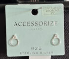 Accessorize, 925 Door Knocker Sterling Silver Stud Earrings
