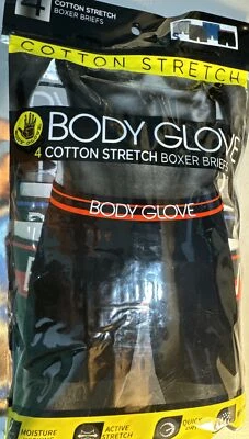 Body Glove Men's Boxer Briefs 4 Pack NWT Small Cotton Stretch - Image 1 of 4
