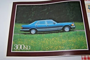 Mercedes 300sd 380sel 1981 folleto de ventas propietario nuevo original w126 solamente - Imagen 1 de 8