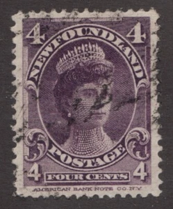 1901 Newfoundland Sc# 84 - Four Cents, Queen Mary, Duchess of York. Used stamp. - Picture 1 of 1