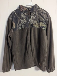 Bear Creek 2-1 Mossy Oak Fleece BreakUp Jacket 100% Polyester Size: Large Mens - Picture 1 of 4