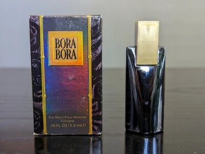 Colonia Bora Bora Liz Claiborne para hombre hecha en EE. UU. .18 fl. oz 5,3 ml CAJA ABIERTA  Foto 1 de 4