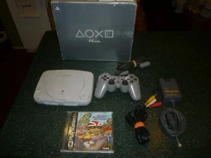 Sony Playstation PSOne Game System Console w/Original Box + Rugrats Rocket Power - Picture 1 of 4