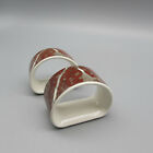 Villeroy & Boch Marble - Red Napkin Rings - Set of Two