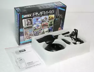 Mitex PMR446 Licence Free Walkie Talkie Two-Way UHF Radio Handset Single Pack - Picture 1 of 2