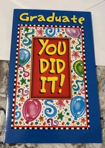 Graduation Graduate You Did It So Happy For You 5'x7.75" Stockwell Greeting Card - Picture 1 of 15