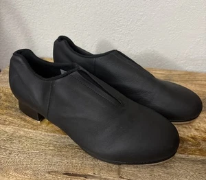 Bloch Dance Tap-Flex Leather Slip On Black Tap Shoe Size 8 Women’s - Bild 1 von 6